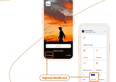 Jubilados pueden validar fe de vida en app móvil de Itaú.