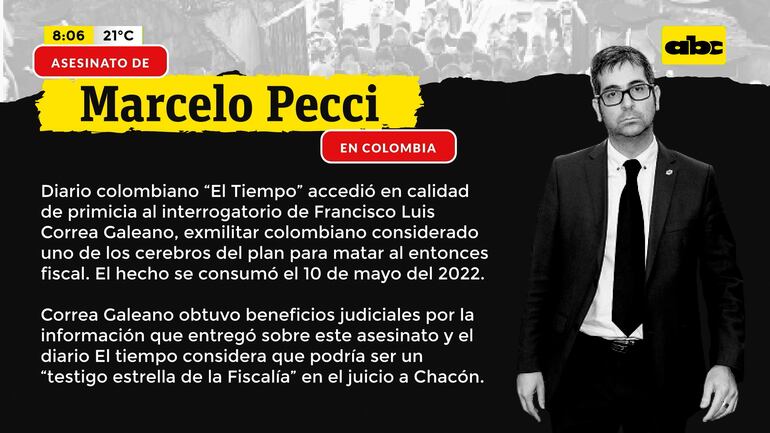 Crimen de Pecci: salpican a expresidente - ABC Noticias - ABC Color