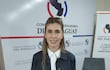 Norma Zárate en chaqueta de mezclilla oscura y camisa blanca, frente a un banner del Consejo de Gobernadores del Paraguay.