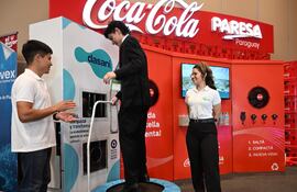 Stand de Coca-Cola Paresa en el Congreso de ADEC.