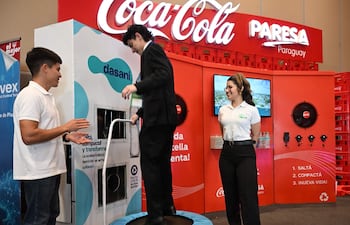 Stand de Coca-Cola Paresa en el Congreso de ADEC.