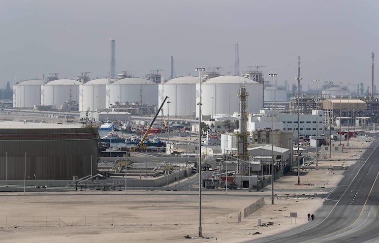 Ciudad de industrial de Ras Laffan.