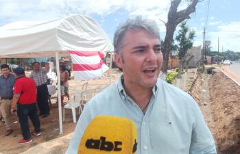 El intendente de Coronel Oviedo, Marcos Benítez (ANR HC).