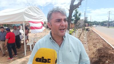 El intendente de Coronel Oviedo, Marcos Benítez (ANR HC).