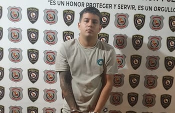 Fernando Daniel Serafini Montiel, detenido.