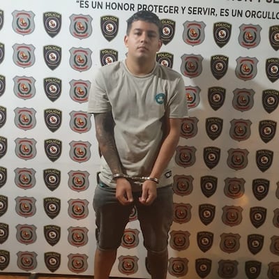 Fernando Daniel Serafini Montiel, detenido.