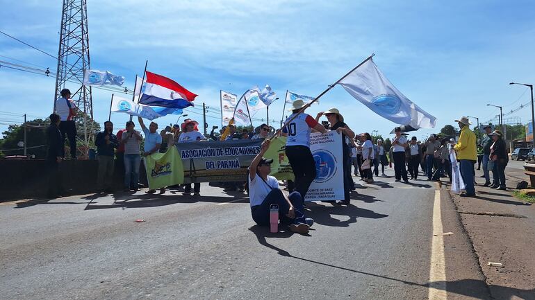Manifestación en Encarnación
