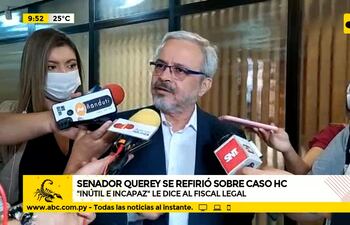 Senador Querey se refirió sobre caso HC