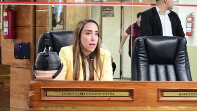 Jazmín galeano, concejala de asunción.