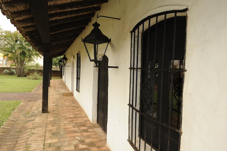 Parte de la fachada del Museo Dr. Gaspar Rodríguez de Francia, ubicado en la ciudad de Yaguarón.