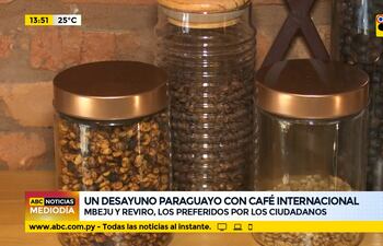 Desayuno paraguayo con café internacional
