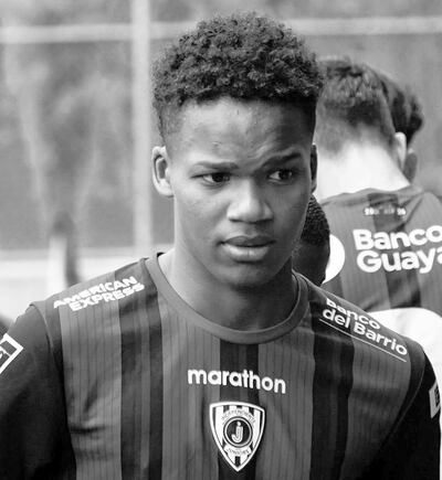 Miguel Nazareno, joven promesa del Independiente del Valle, víctima de la inseguridad en Ecuador.
