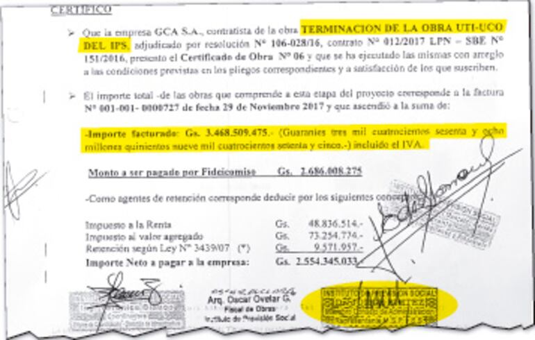 Documento con fecha 29 de diciembre de 2017 firmado por el actual presidente de la previsional.