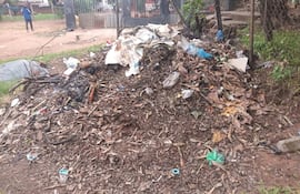 Pobladores del barrio rincón de Ñemby denuncian que personas extrañas al vecindario arrojan basura en patio baldío.