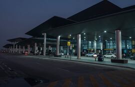 VIsta del aeropuerto de Guarulhos, en San Pablo Brasil.