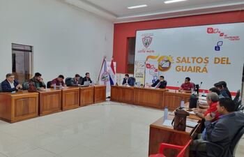 La Junta Municipal de Saltos del Guairá aprobó obras por los últimos recursos de la Ley de Compensación que fue derogada por el gobierno de Santiago Peña.