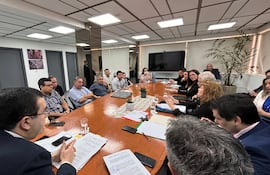 Tripartita entre la Asociación de Anestesiólogo, autoridades del IPS y representantes del Ministerio de Trabajo.