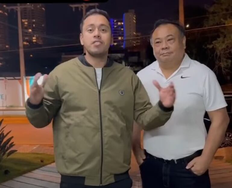 Miguel Prieto y Cheng Kuo, días antes que pasara a apoyar a Blas Lanzoni.