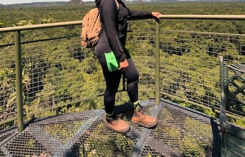 El mirador Cerro Muralla, posibilita una vista panorámica de la belleza natural del Parque Nacional Cerro Corá.