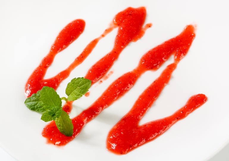 Coulis de frutilla.