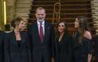 Los reyes de España, Felipe VI y Letizia, la princesa de Asturias y Girona Leonor y la infanta Sofía, presidieron la entrega de los premios Princesa de Girona.