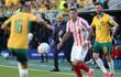 El director técnico de Paraguay, Gustavo Alfaro, reacciona durante el partido del Grupo D de la Copa Mundial de la FIFA 2026 entre Paraguay y Australia en el San Francisco Bay Area Stadium.