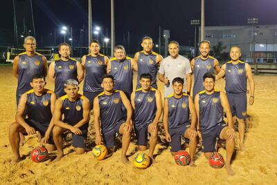 La delegación del Sportivo Luqueño en una de las prácticas oficiales. Este martes debutan en el Mundial.