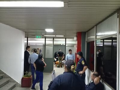 Imágenes del allanamiento a la Municipalidad de Asunción esta semana.