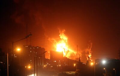 Capital de Irán arde tras los ataques aéreos.
