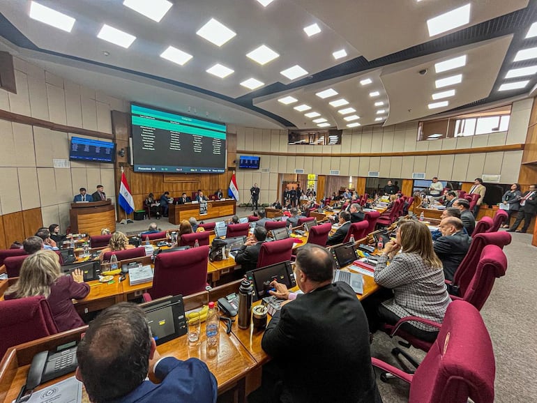 Sesión de la Cámara de Senadores. Foto Gentileza del Senado.