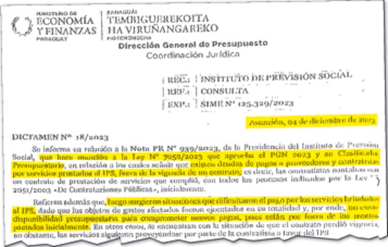 Dictamen N° 18/2023 citado como justificativo, pero no se contó que era para presupuesto 2023.