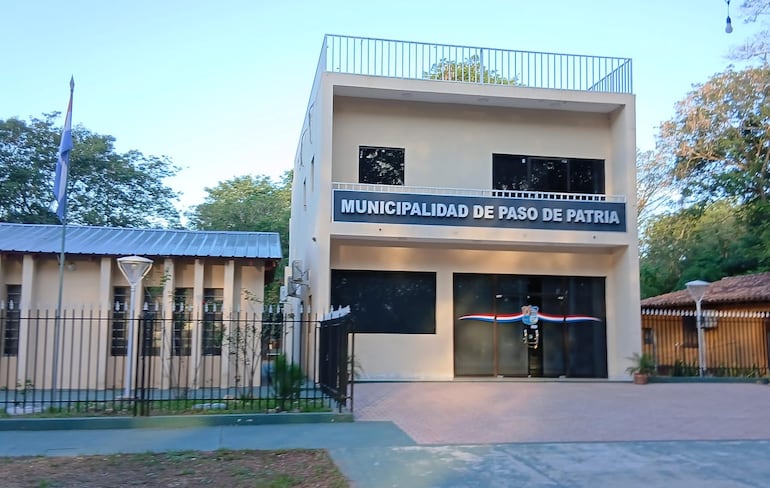 Fachada de la Municipalidad de Paso de Patria.