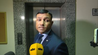 Aldo Cantero, fiscal que estuvo a cargo de la investigación contra el expresidente Abdo y parte de su gabinete.