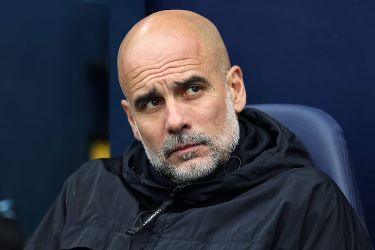El español Pep Guardiola, entrenador de Manchester City.