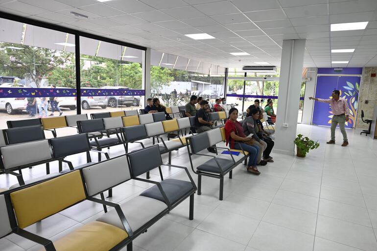 Sala de espera del Incan, remodelado recientemente. 