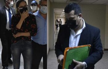 La odontóloga Sandra Marcela Obertino Leguizamón y el anestesista Adrián Cayetano García Servín, procesados por de la muerte de una niña de 9 años el pasado 12 de noviembre en Loma Pytã, Asunción.