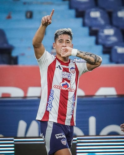 Guillermo Miguel Paiva Ayala (28 años), atacante paraguayo del Junior de Barranquilla.