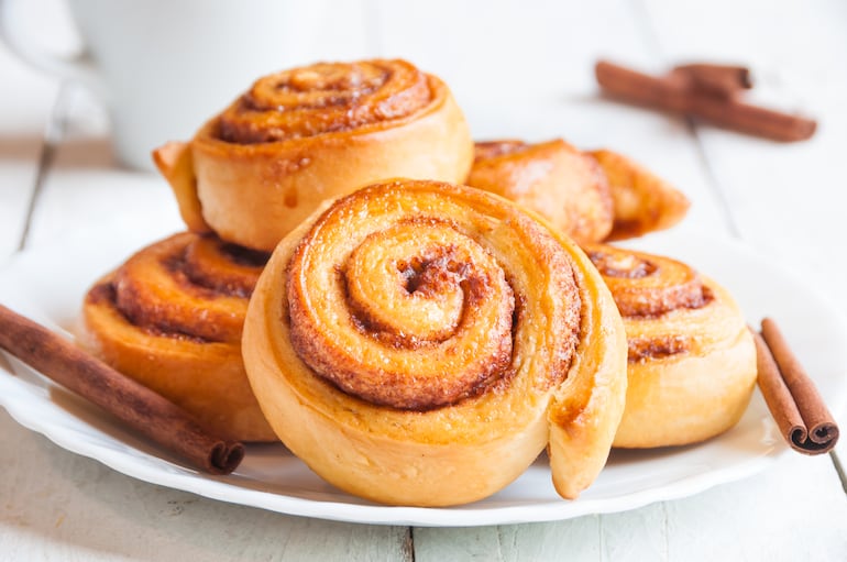 Rolls de canela.