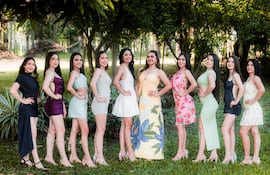 Las candidatas a Miss Primavera 2026 son Jemima Blanco, Rosa Romero, Luzmi Riveros, Antonella Saucedo, Luana Vega, Luz Torales, Bianca Sosa, Evalyn Riveros, Laura Fernández y Dayana Gómez.