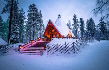 Rovaniemi, pueblo de Papá Noel en Finlandia.