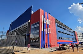 El Polideportivo Arena Juan José Zapag, ubicado en Barrio Obrero, inaugurado ayer, una obra con la que el presidente saliente marca su despedida.