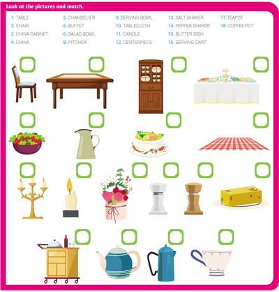 Look at the pictures and match.