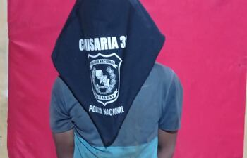 Este joven de 20 años fue detenido luego de que intentó robar una motocicleta en San Lorenzo.