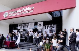 Una de las tantas movilizaciones de los funcionarios del Ministerio Público para defender su presupuesto. Contrataciones Públicas le objeta un presunto pago irregular de garantía de alquiler.