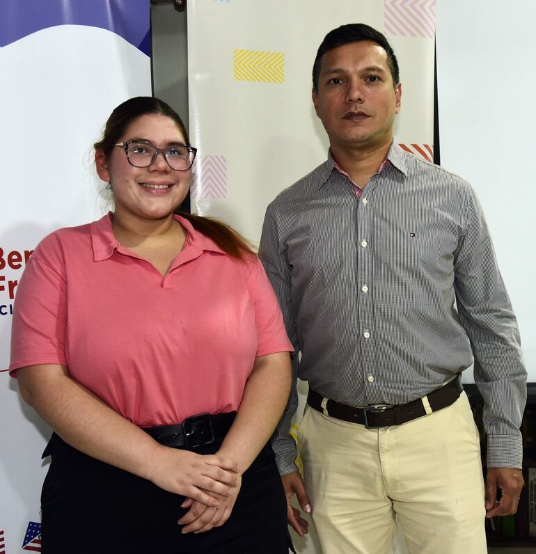 Cielo Ríos y Walter Colmán.