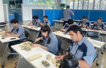 Técnicos paraguayos que ya fueron capacitados en Corea del Sur.