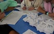 Conteo de votos en Israel tras las elecciones del 27 de octubre, en la sede del Comité Electoral.