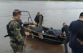 El cuerpo fue llevado hasta el Hito de Tres Fronteras para el procedimiento de rigor.