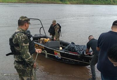El cuerpo fue llevado hasta el Hito de Tres Fronteras para el procedimiento de rigor.