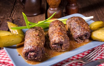 Rouladen de ternera, un plato de Alemania.